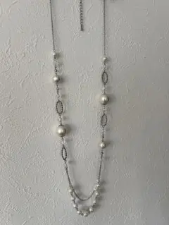 コットンパールネックレス