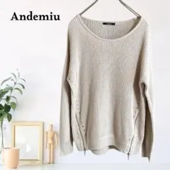 zB1405【S】Andemiu ニット/セーター 長袖 サイドジップのサムネイル