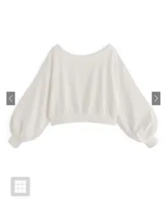 オフショルダースウェットトップス[pm392] アイボリー