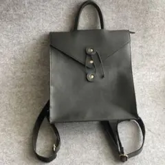 売約済み マルチウェイ バッグ リュック 手提げ スクエア型 カバン ブラック