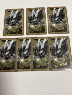 ヒロアカ原画展　箔押しクリアカードコレクション　オールマイト/八木俊典7枚セット