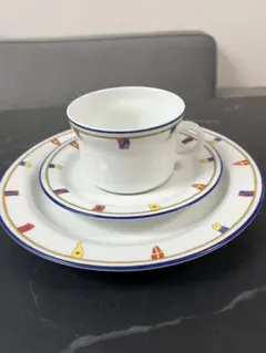 未使用 リチャードジノリ　クリッパー 21cm　4枚セット 美品 リチャードジノリ プレート 皿 4点セット 21cm クリッパー