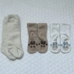 ベビー 冬用 もこもこ靴下 3足セット