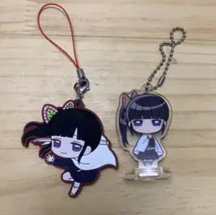 鬼滅の刃 栗花落カナヲ ここみえ アクリルキーホルダー ラバーストラップ