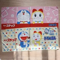 ドラえもん オリジナルタオル2枚　オリジナルクリップ2個　明治ステップ