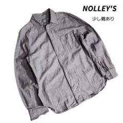 NOLLEY'S ヘリンボーン織り・エルボーパッチ・長袖シャツ 85226のサムネイル