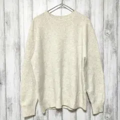 UNIQLO ユニクロ (M)　3Dスフレヤーン クルーネックセーター