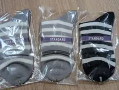 チュチュアンナ ストライプソックス 3足セット 22-24cm