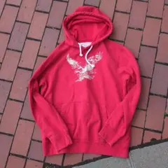 AMERICAN EAGLE OUTFITTERS パーカー L レッド