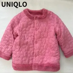 UNIQLO ピンク キルティングジャケット リバーシブル 90センチ