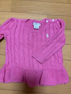 Ralph Lauren ピンク ニットセーター　18M