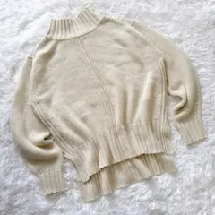 Sense of Placeセンターデザインニット ハイネックプルオーバー