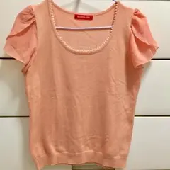 【美品】Apweiser-riche シフォン袖ニットトップス