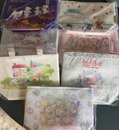 ディズニー ダッフィー カラフルハピネス ポーチ ミニタオル Tシャツ