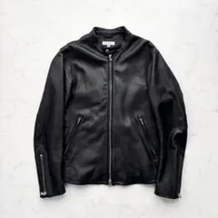 ユナイテッドアローズ ラムレザー シングルライダースジャケット 黒 L