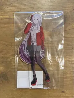 リゼロ × ラウンドワン エミリア アクリルスタンド ラウンドワンコラボ