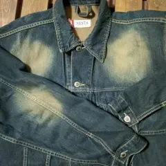 【超希少】00s ネスタブランド デニムジャケット USA製 XXL サビ加工のサムネイル