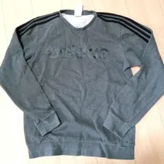 adidas グレー クルーネック トレーナー M2312番