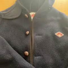 DANTON ネイビー フード付き ウールコート