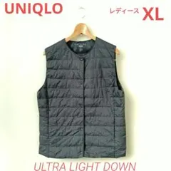 UNIQLO ユニクロ ウルトラライトダウン ベスト グレー レディース XL