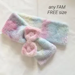 any FAM エニィファム　キッズ　レインボー　リボンマフラー