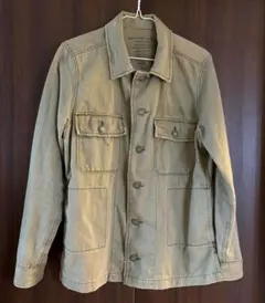 アメリカンイーグル デニムジャケット ミリタリージャケット カーキ