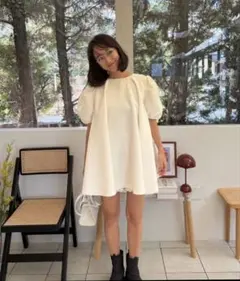 rosymonster flutter lily tunic 白のサムネイル