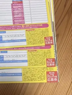 Myojo 2025年 12月号 ジュニア大賞 応募券 投票用紙