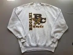 90s USA製 ラッセルアスレチック スウェット XL 前V グレー カレッジ