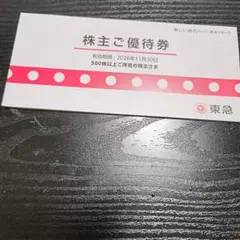東急株主優待券 2026年11月30日までのサムネイル