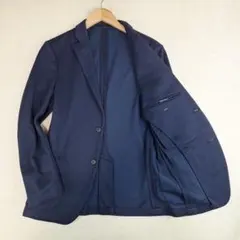 美品✨ユニクロ　ストレッチアンコンジャケット　ネイビー　S
