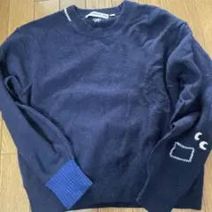 ユニクロAnya Hindmarch ネイビー セーター M