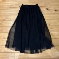 GU ブラック チュールスカート　S
