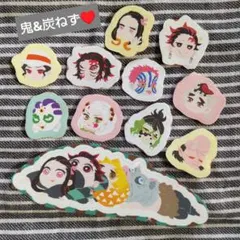 鬼滅の刃★ゆるキャラ フレークシール 上弦の鬼 鬼舞辻無惨 童磨 黒死牟 アカザ