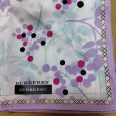 BURBERRY 大判 花柄 ハンカチ