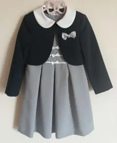【未使用級】sakura フォーマルアンサンブル　ボレロ　ワンピース120cm