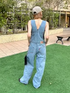 ungrid ルーズデニムサロペット