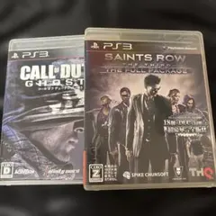 PS3ソフト 2本セット: CoD: Ghosts & Saints Row