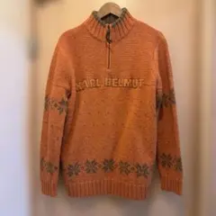 Karl Helmut オレンジニットセーター　ハーフジップのサムネイル