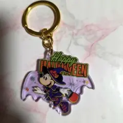 ディズニー ミニーマウス ハロウィンキーキーチェーン