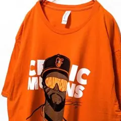 ジャージーズMLBボルチモアオリオールズマリンズTシャツオレンジ橙色XL古着