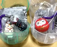 夏目友人帳 ニャンコ先生 meets 日本の民芸 ストラップ 2種