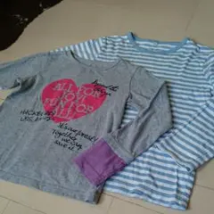 無印良品 フェリシモ キッズ用ロンTシャツ２枚セット