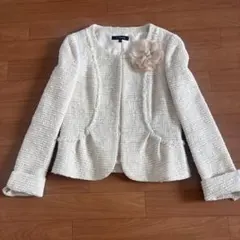 ⭐︎LAUTREAMONT ホワイト ツイードジャケット サイズ38⭐︎入学式