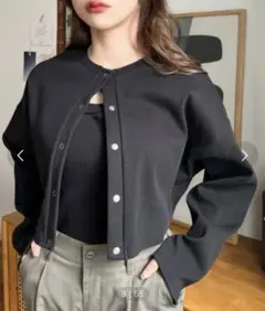 ブラック カーディガン レディース 長袖