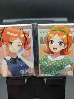 五等分の花嫁 DMMスクラッチ スタンド缶バッジ 中野二乃＆四葉 ２点セット