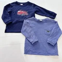 petit main プティマイン 男の子 100cm 長袖 ロンT 消防車