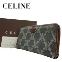 CELINE トリオンフ デニム パリマカダム　長財布のサムネイル