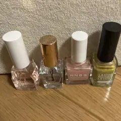 CANMAKEネイルポリッシュセット ピンク 透明 黄緑