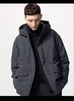 UNIQLO ハイブリッドダウンパーカー　2024 L グレー